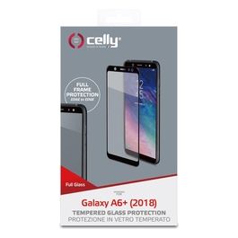 Celly Full Glass per Samsung Galaxy A6 Plus Nero
