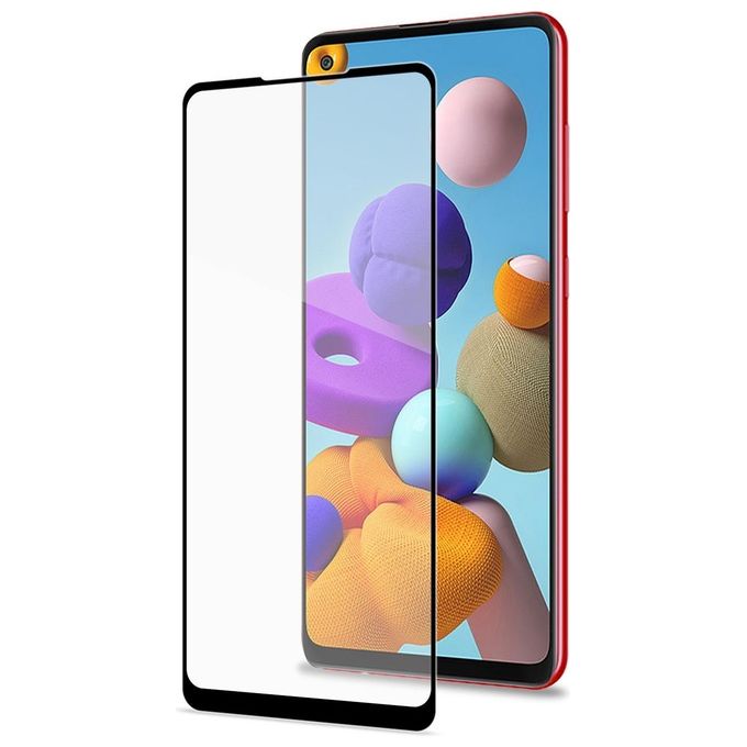 Celly Full Glass per Samsung a21s Nero