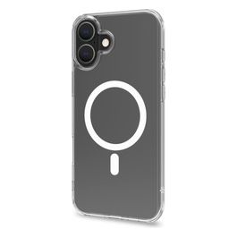 Gel Skin Mag Cover per iPhone 16 Plus Bianco