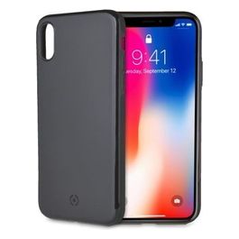 Celly Ghost Skin Cover per iPhone XS/X Nero