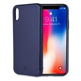 Celly Ghost Skin Cover per iPhone X/XS Blu