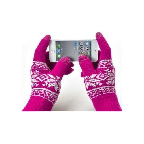Celly Guanti Touchscreen per Smartphone, Misura S/M, Rosa
