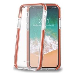 Celly Hexagon Cover per iPhone XS/X Arancione