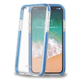 Celly Hexagon Cover per iPhone XS/X Azzurro