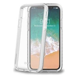Celly Hexagon Cover per iPhone XS/X Bianco
