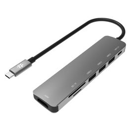 Celly Hub Usb-C a 3 1 Usb-C 1 Hdmi 1 Tf 1 Sd