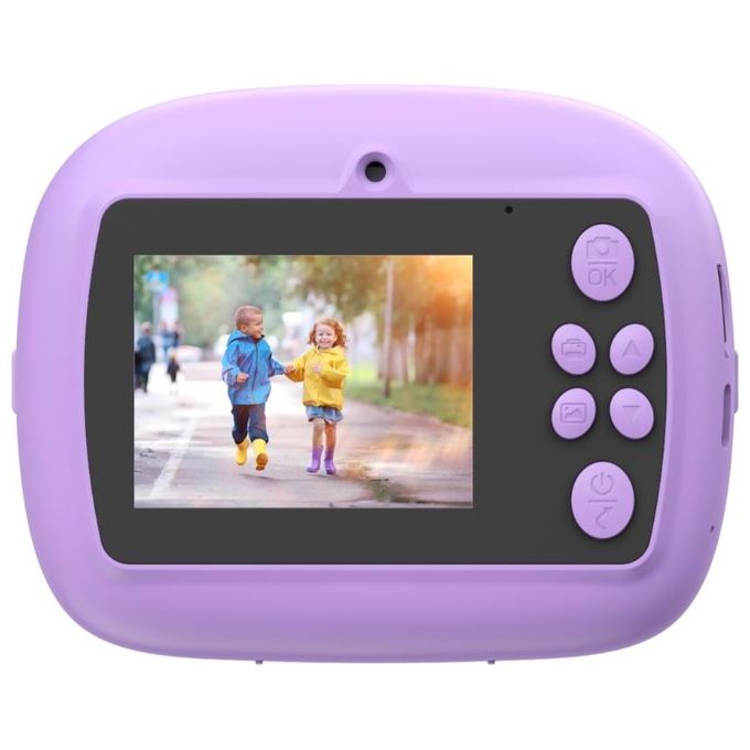Celly Kids Cam Print VL KIDSCAMPRINTVL Fotocamera Digitale per Bambini Viola