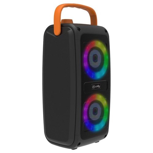KIDSPARTYRGB Cassa Bluetooth da Festa 20W Wireless Karaoke Microfono Luci RGB MicroSD colore Nero