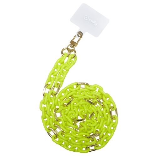 Celly Lacet Chain Yellow Fluo
