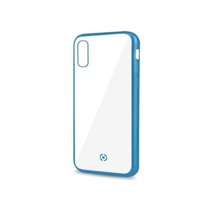 Celly Lase Matt Cover per iPhone XS Max Azzurro