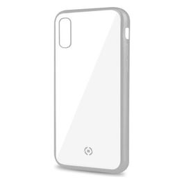 Celly Lase Matt Cover per iPhone XS Max Silver