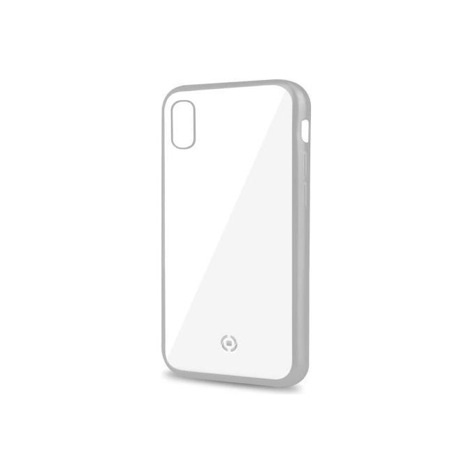 Celly Lase Matt Cover per iPhone XR Silver