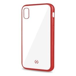 Celly Laser Matt Cover per iPhone XR Rosso