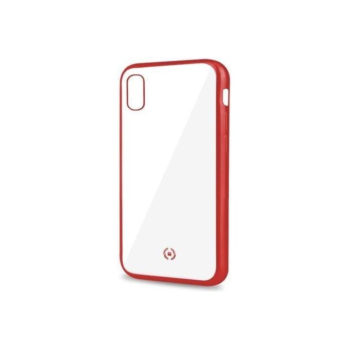 Celly Laser Matt Cover per iPhone XR Rosso