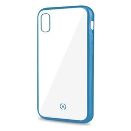 Celly Laser Matt Cover per iPhone XR Azzurro