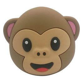 Celly Monkey 2200 Emoji Batteria Portatile Marrone Ioni di Litio 2200Mah
