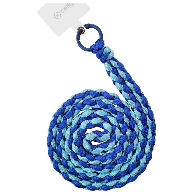 Celly Necklace Universale Braided blue