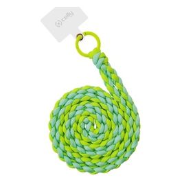 Celly Necklace Universale Braided Giallo Fluo