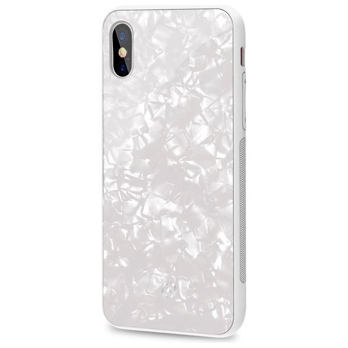 Celly Pearl Cover per iPhone X Bianco