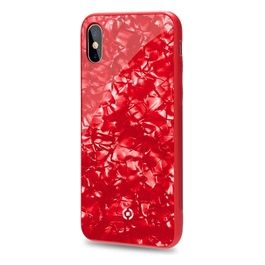 Celly Pearl Cover per iPhone X Rosso