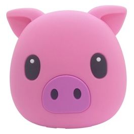 Celly Pig 2200 Emoji Batteria Portatile Rosa Ioni di Litio 2200Mah