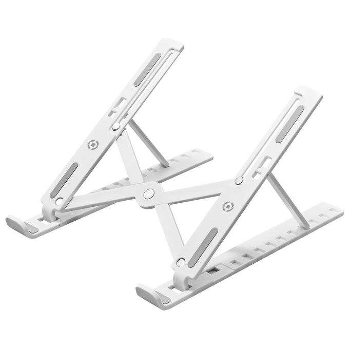 Celly Portable Magic Stand Holder Supporto per Tablet o Notebook Bianco