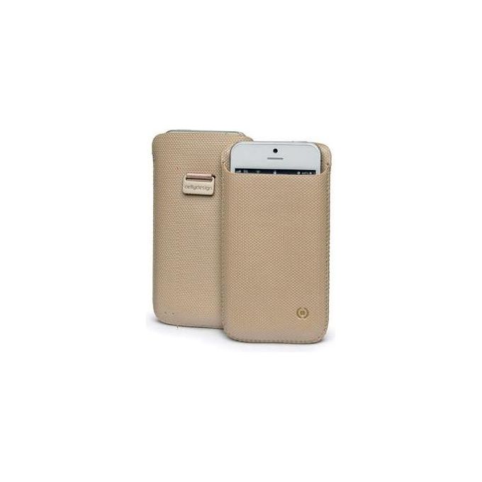 Celly Pouch Case per iPhone 5S/5SE Beige
