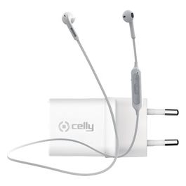 Celly Power Delivery 20W Charger con Bluetooth Earphones