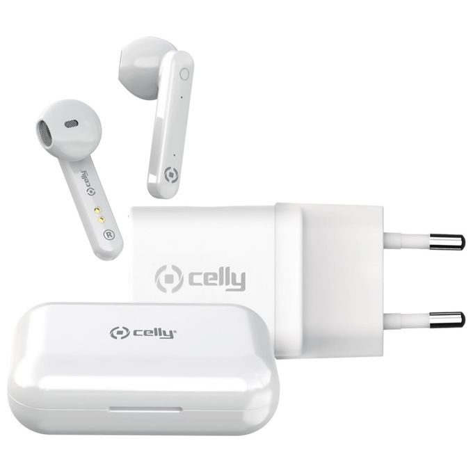 Celly Power Delivery 20W Charger con True Wireless Earphones
