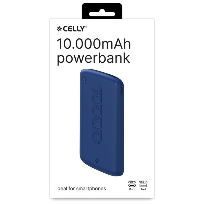 Celly PowerBank Energy 10000mAh Evo Blu