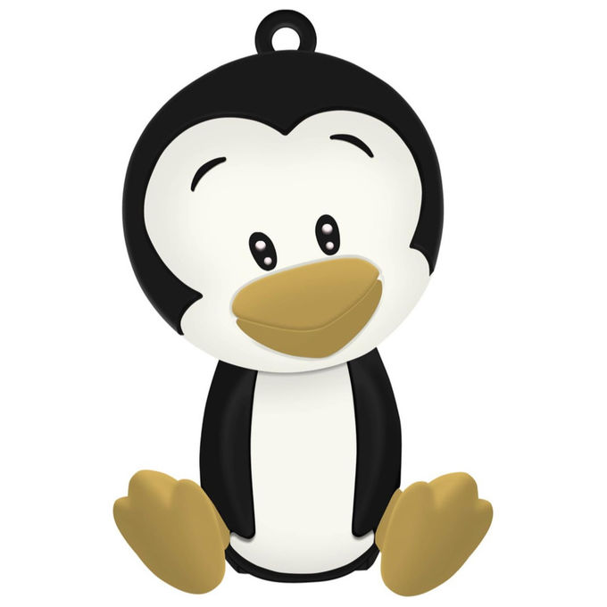 Celly Powerbank Pinguino 2600 mAh Nero PBPENGUIN Bianco Giallo