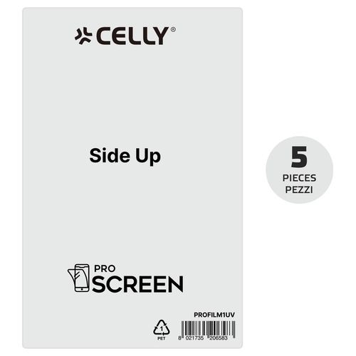 Celly Pro Screen Film Uv 5 Pezzi