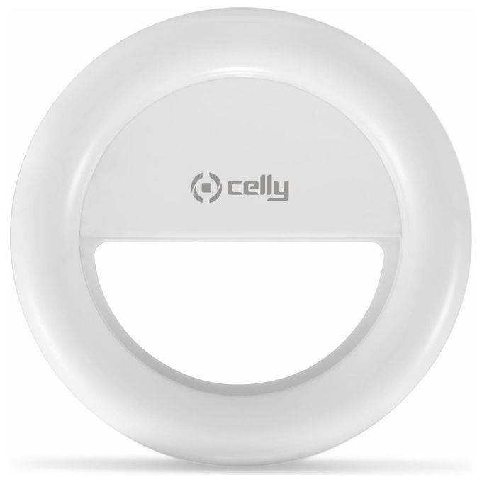 Celly Selfie Flash Light Rgb Bianco