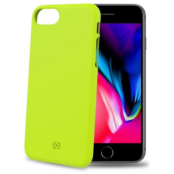 Celly Shock Cover per iPhone SE 2nd Gen/8/7 Giallo