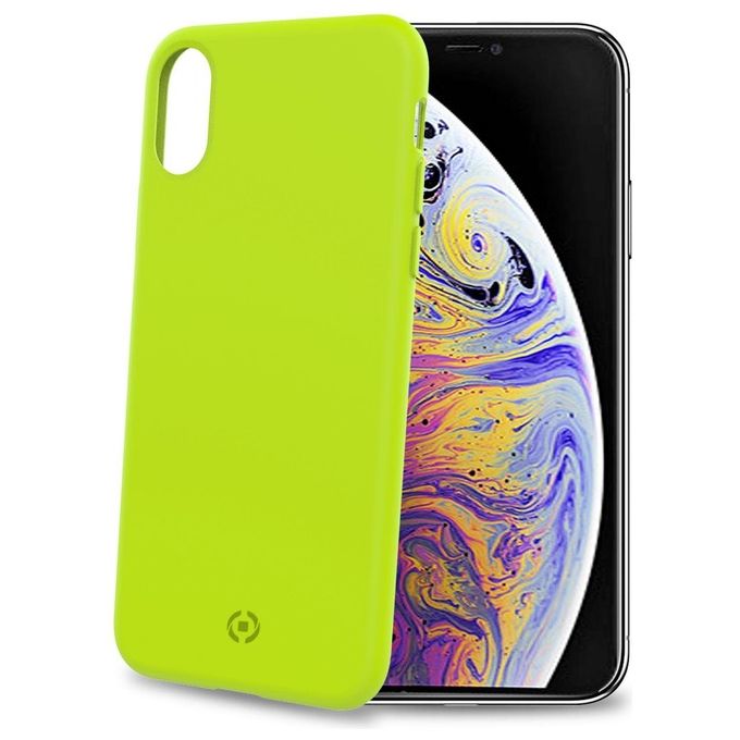 Celly Shock Cover per iPhone XS Max Giallo