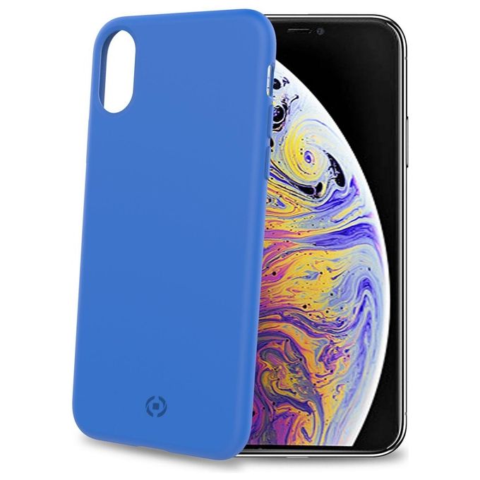 Celly Shock Cover per iPhone XS Max Blu