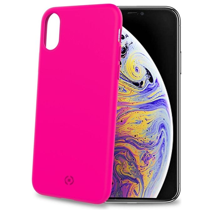 Celly Shock Cover per iPhone XS Max Rosa