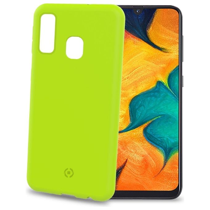 Celly Shock Cover per Samsung Galaxy A40 Giallo