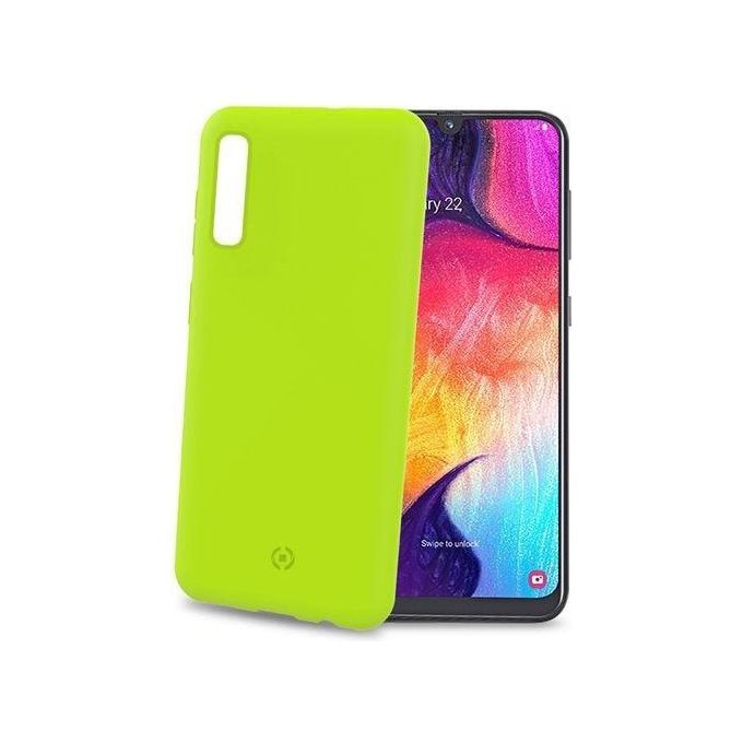 Celly Shock Cover per Samsung Galaxy A70 Giallo