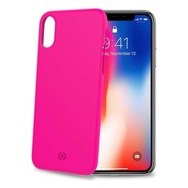 Celly Shock Custodia per iPhone X/Xs Rosa