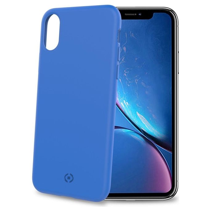 Celly Shock Custodia per iPhone Xr Blu