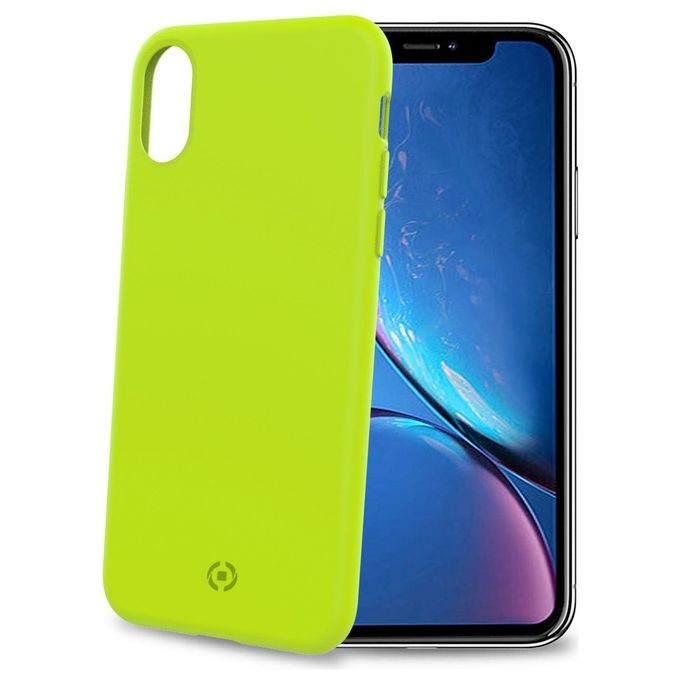 Celly Shock Custodia per iPhone Xr Giallo