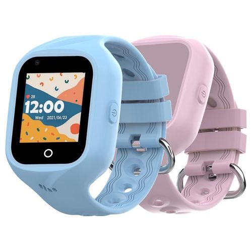 Celly Smartwatch per Bambini 4G Telefonate Messaggi localizzazione GPS cinturino Azzurro e Rosa