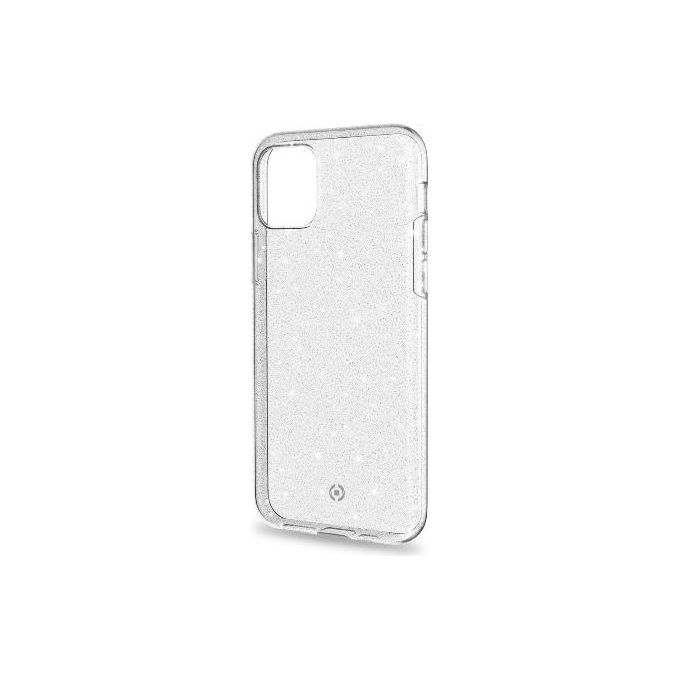 Celly Sparkle Cover per iPhone 11 Bianco
