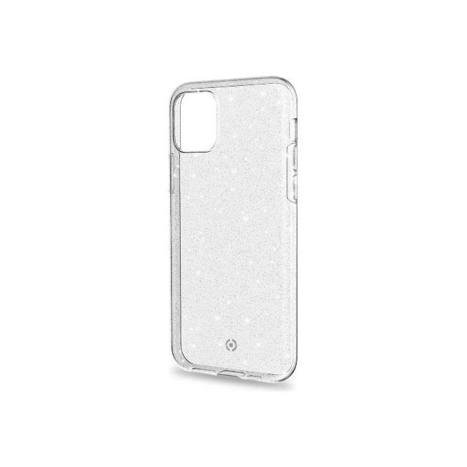 Celly Sparkle Cover per iPhone 11 Bianco
