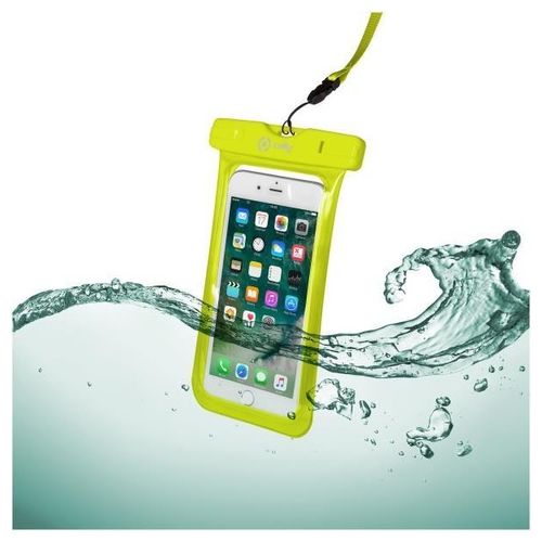 Celly Splash Bag Custodia Impermeabile per Smartphone fino a 6,2" Giallo