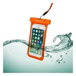 Splash Bag Custodia Impermeabile per Smartphone fino a 6,2" Arancione