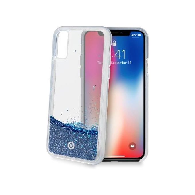 Celly Star Cover per iPhone XS/X Blu