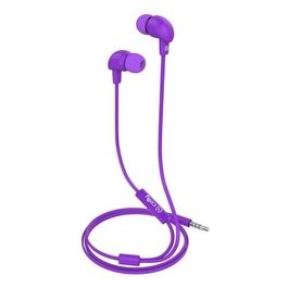 Stereo Ear Cuffie con Cavo Piatto da 35mm Porpora