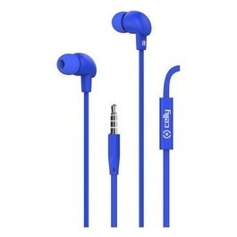 Stereo Ear Cuffie con Cavo Piatto da 35mm Blu
